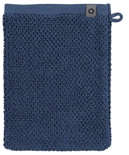 Essenza vaskehandske - 16x22 cm - Blå - 100% økologisk bomuld - Connect uni bløde vaskeklude